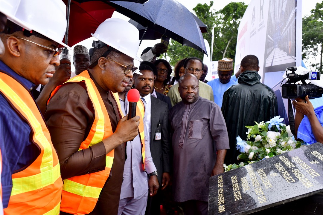 Gov. Otu performs groundbreaking for Cross River Railway project
